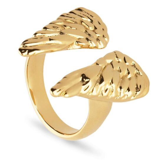 Золотое кольцо женское Крылья UNOde50 Ser Invencible, Размер (мм): 16,3-16,7