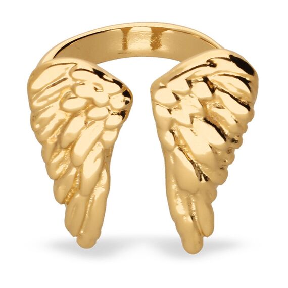 Золотое кольцо женское Крылья UNOde50 Ser Invencible, Размер (мм): 18,3-18,7, изображение 2