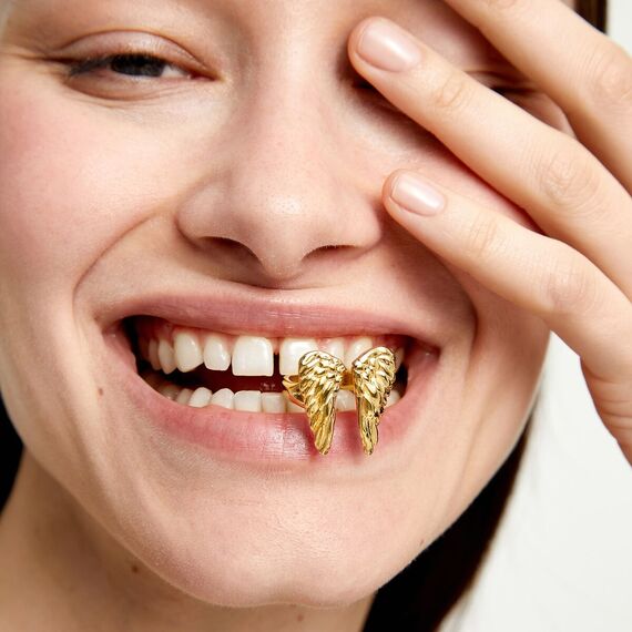 Золотое кольцо женское Крылья UNOde50 Ser Invencible, Размер (мм): 18,3-18,7, изображение 3