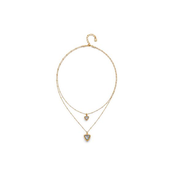 Золотое ожерелье с кристаллами Сваровски UNOde50 Ser Camaleonica