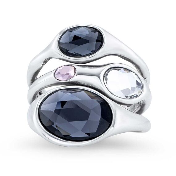 Серебряное кольцо женское с кристаллами Сваровски UNOde50 Sunshine, Размер (мм): 19,1-19,5, изображение 2