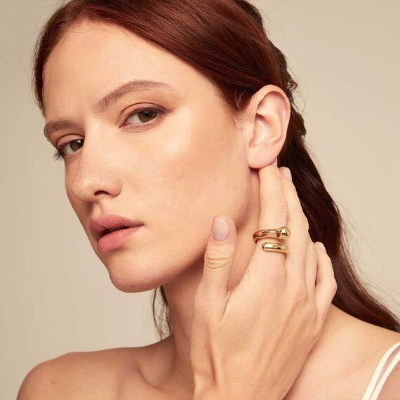 Золотое кольцо витое Гвоздь UNOde50 Comeback, Размер (мм): 19,1-19,5, изображение 4