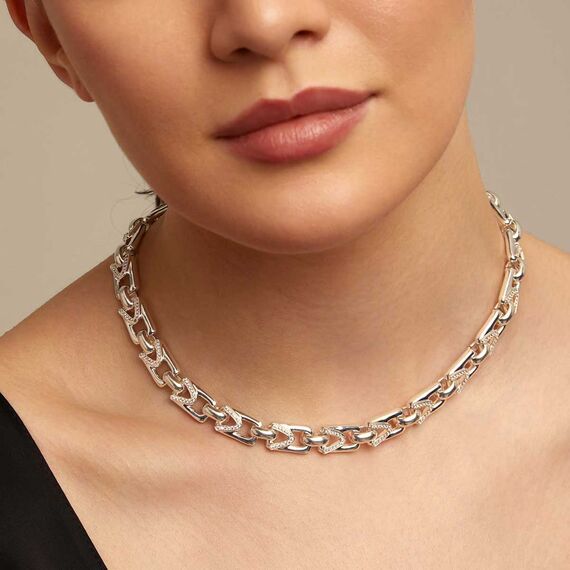 Серебряное ожерелье женское с топазами UNOde50 Unstoppable Topaz, изображение 5