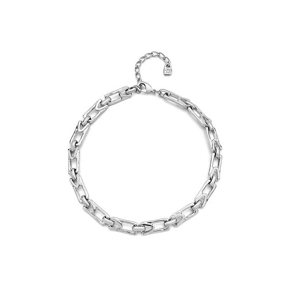 Серебряное колье женское с прямоугольными звеньями UNOde50 Splendid