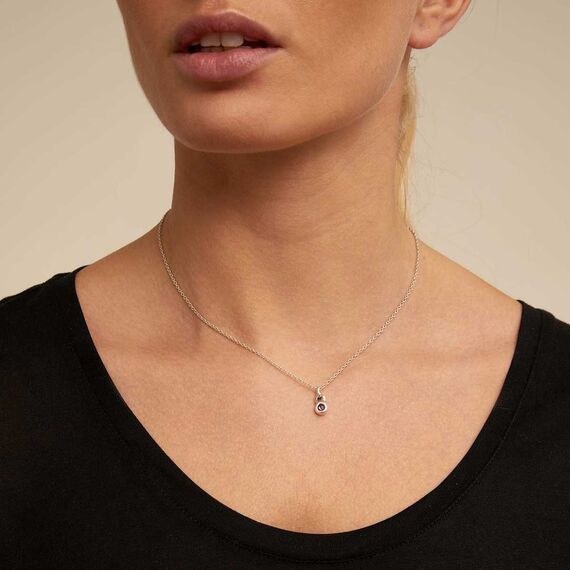 Серебряная подвеска с кристаллом Сваровски UNOde50 La vie en bleu, изображение 4