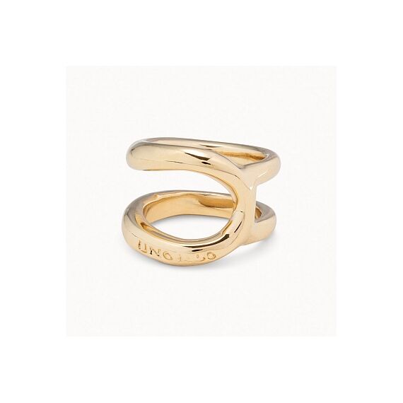 Золотое кольцо женское Кратчайший путь UNOde50 Shortcut, Размер (мм): 15,3-15,7, изображение 3