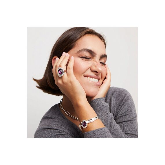 Серебряное кольцо женское с кристаллом Сваровски UNOde50 Ser Valiente, Размер (мм): 18,3-18,7, изображение 3