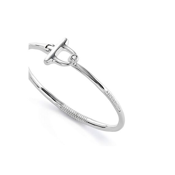 Серебряный браслет женский жесткий с топазом UnoDe50 Ser Indomable, Размер (мм): 165, изображение 2