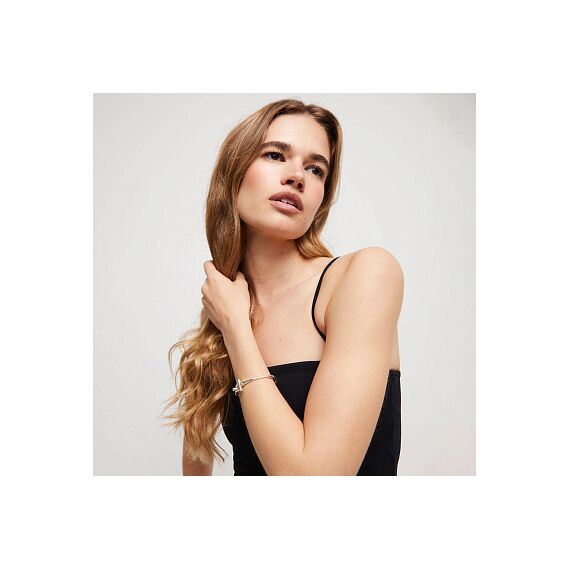 Серебряный браслет женский жесткий с топазом UnoDe50 Ser Indomable, Размер (мм): 155, изображение 4