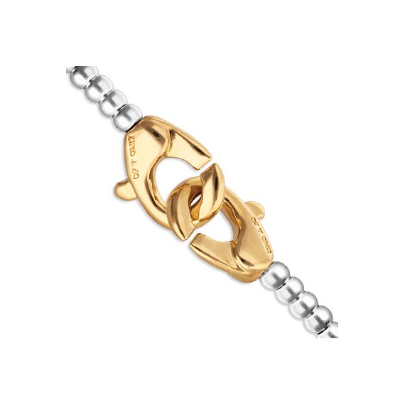 Серебряный браслет с золотым карабином UNOde50 Ser Inseparable, изображение 3