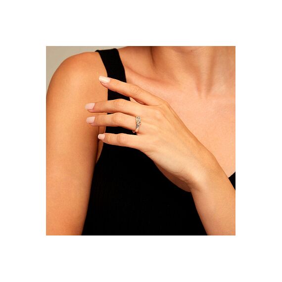 Серебряное кольцо с кристаллом Сваровски Кобра UNOde50 Cobra, Размер (мм): 15,3-15,7, изображение 3