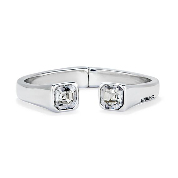 Серебряный браслет жесткий с кристаллами Сваровски UNOde50 Ser Sin Complejos, Размер (мм): 165