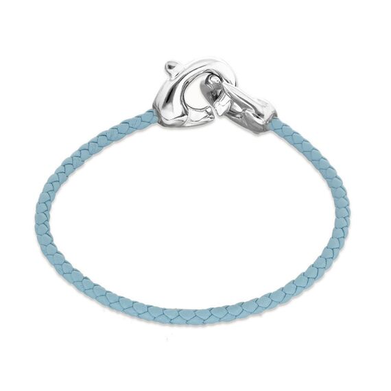 Кожаный браслет карабин с серебром UNOde50 Ser Inseparable, изображение 2