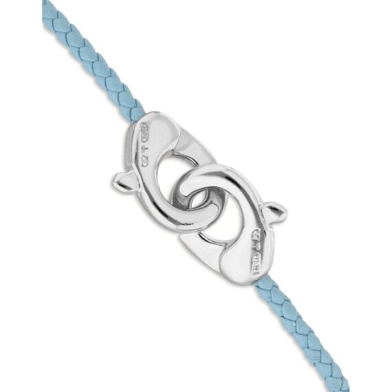 Кожаный браслет карабин с серебром UNOde50 Ser Inseparable, изображение 3