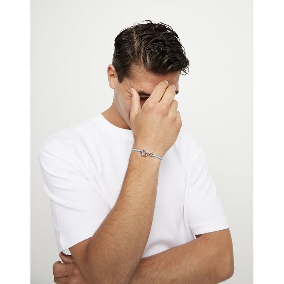 Кожаный браслет карабин с серебром UNOde50 Ser Inseparable, изображение 5