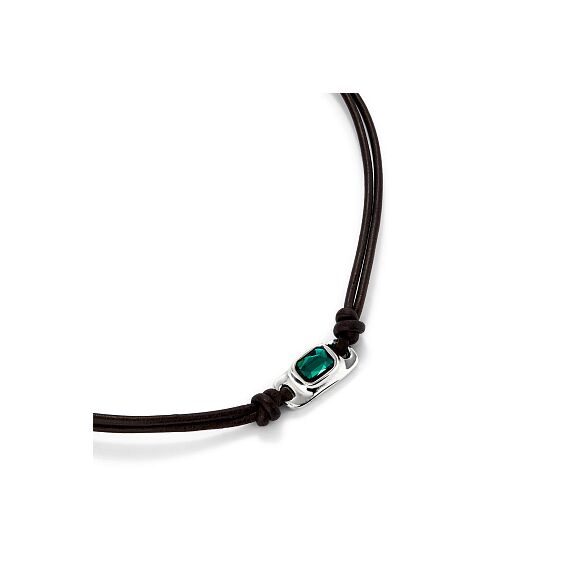 Серебряное ожерелье женское с кристаллом Сваровски UNOde50 Ser Magnetica, изображение 3