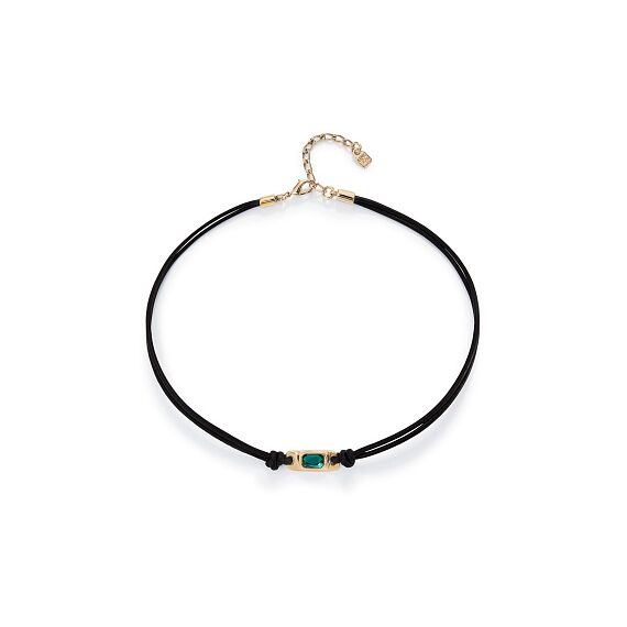 Золотое ожерелье женское с кристаллом Сваровски UNOde50 Ser Magnetica