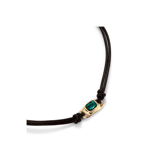 Золотое ожерелье женское с кристаллом Сваровски UNOde50 Ser Magnetica, изображение 3