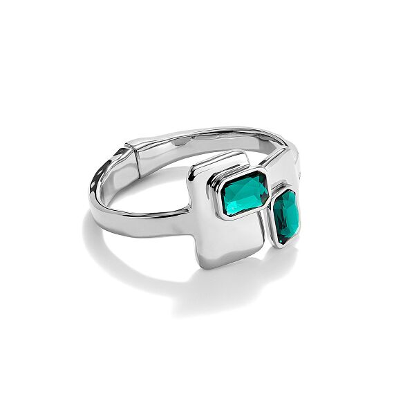 Серебряный браслет жесткий с кристаллами Сваровски UNOde50 Ser Magnetica, Размер (мм): 155, изображение 2