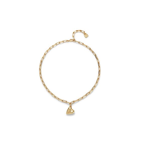 Женское ожерелье золотое цепочка с сердцем UNOde50 Ser Unico