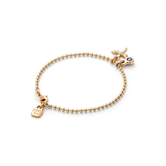 Золотой браслет женский с кристаллом Сваровски UNOde50 Ser Unico, Размер (мм): 155, изображение 2