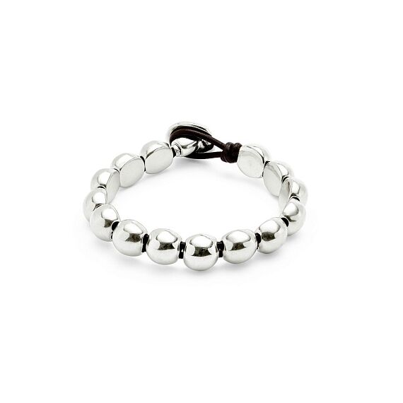 Серебряный браслет из бусин UNOde50 Ser Intrepida, Размер (мм): 175