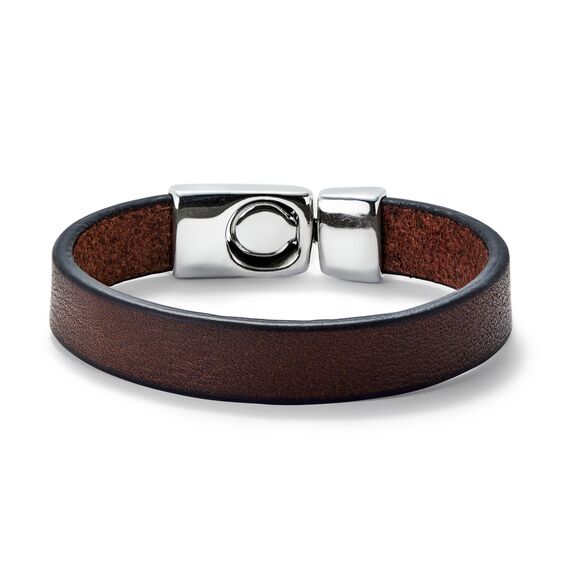 Кожаный браслет с серебром UNOde50 Ser Natural, Размер (мм): 195