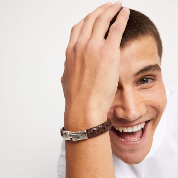 Кожаный браслет с серебром UNOde50 Ser Natural, Размер (мм): 155, изображение 5