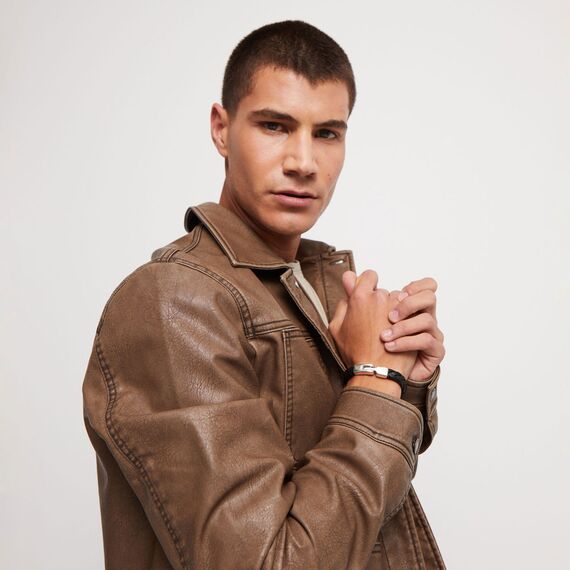 Кожаный браслет с серебром UNOde50 Ser Natural, Размер (мм): 195, изображение 5