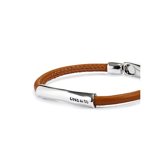 Кожаный браслет с серебром UNOde50 Ser Natural, Размер (мм): 165, изображение 3