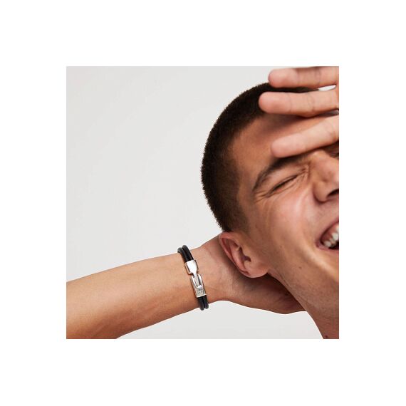 Кожаный браслет с серебром UNOde50 Ser Natural, Размер (мм): 180, изображение 4