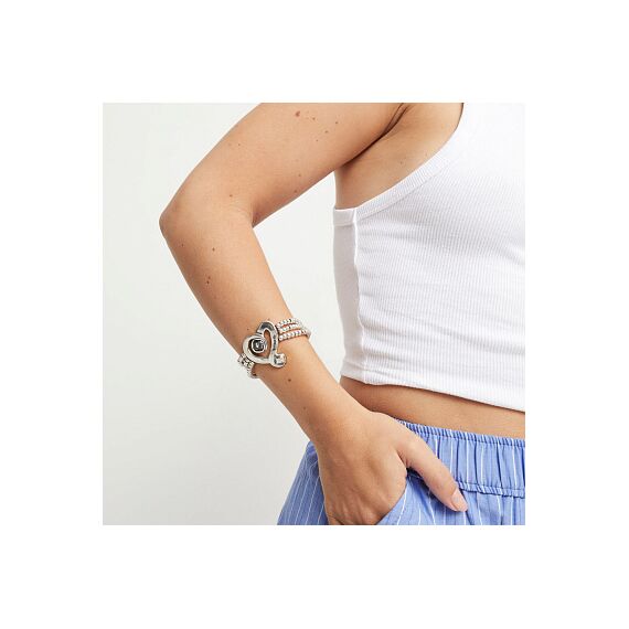 Серебряный браслет на коже с кристаллом Сваровски UNOde50 Ser Expresiva, Размер (мм): 155, изображение 5