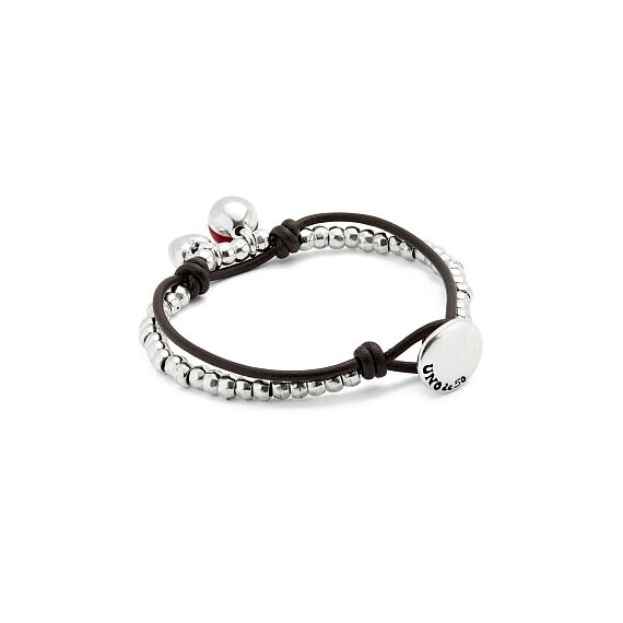 Серебряный браслет на коже с муранским стеклом UnoDe50 Ser Fascinante, Размер (мм): 165, изображение 2