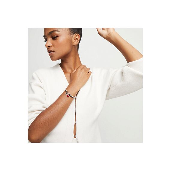 Серебряный браслет на коже с муранским стеклом UnoDe50 Ser Fascinante, Размер (мм): 165, изображение 4