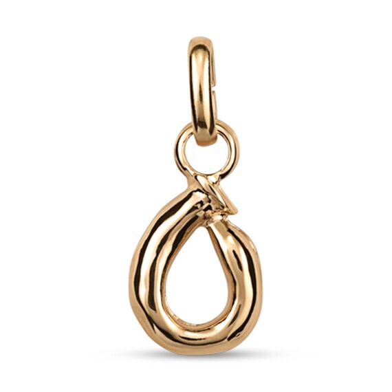 Золотая подвеска Буква О малая UNOde50