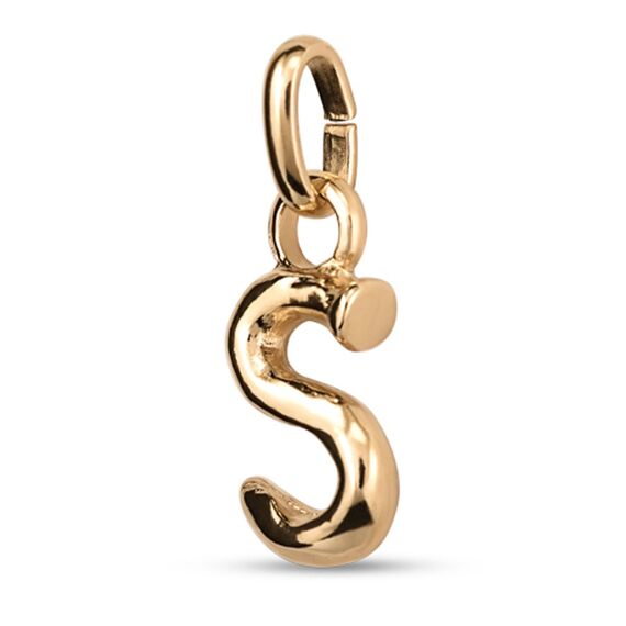 Золотая подвеска Буква S малая UNOde50, изображение 2