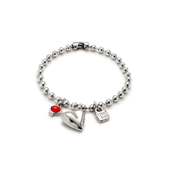 Серебряный браслет с подвеской и кристаллом Сваровски UNOde50 Ser Unico