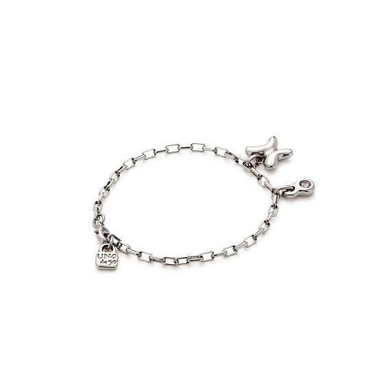 Серебряный браслет женский с подвеской и кристаллом Сваровски UNOde50 Ser Unico, Размер (мм): 165, изображение 2