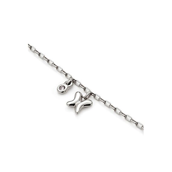 Серебряный браслет женский с подвеской и кристаллом Сваровски UNOde50 Ser Unico, Размер (мм): 165, изображение 3