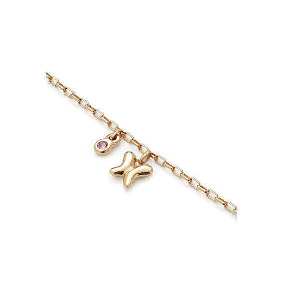 Золотой браслет женский с подвеской и кристаллом Сваровски UNOde50 Ser Unico, Размер (мм): 155, изображение 3