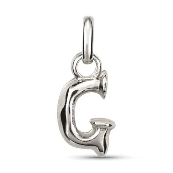 Серебряная подвеска Буква G малая UNOde50