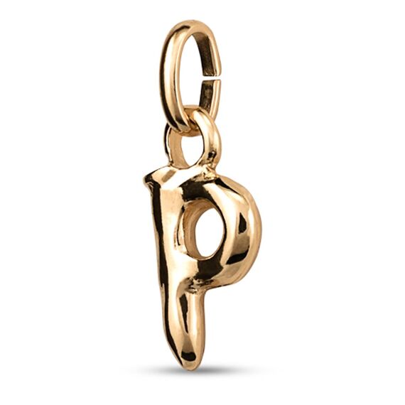 Золотая подвеска Буква P малая UNOde50, изображение 2