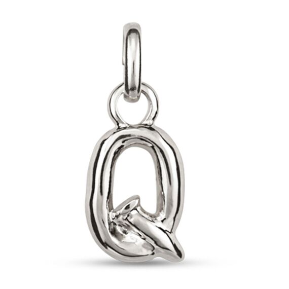 Серебряная подвеска Буква Q малая UNOde50