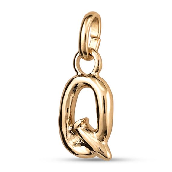 Золотая подвеска Буква Q малая UNOde50, изображение 2