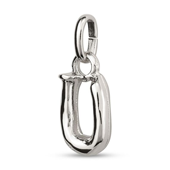 Серебряная подвеска Буква U малая UNOde50, изображение 2