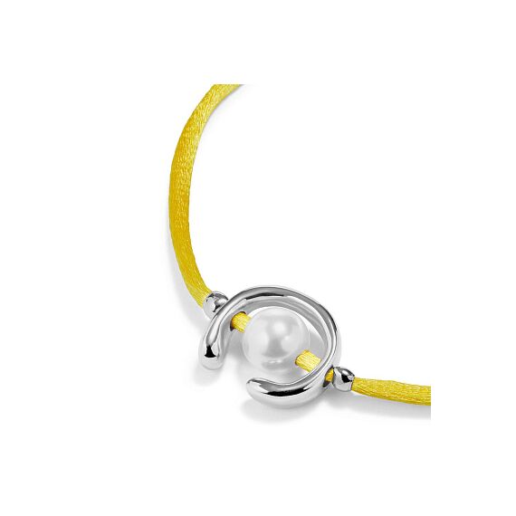 Браслет женский с жемчугом Желтый UNOde50 Ser Diferente, изображение 3