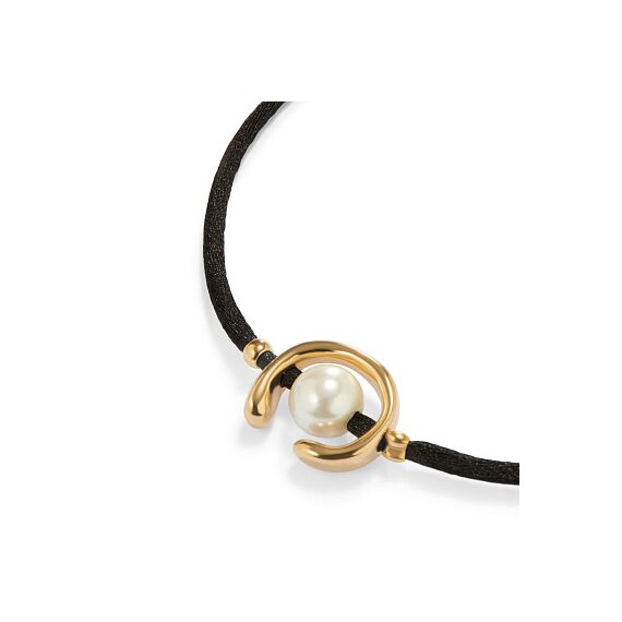 Черный браслет женский с жемчугом UNOde50 Ser Diferente, изображение 3