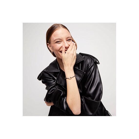 Черный браслет женский с жемчугом UNOde50 Ser Diferente, изображение 4