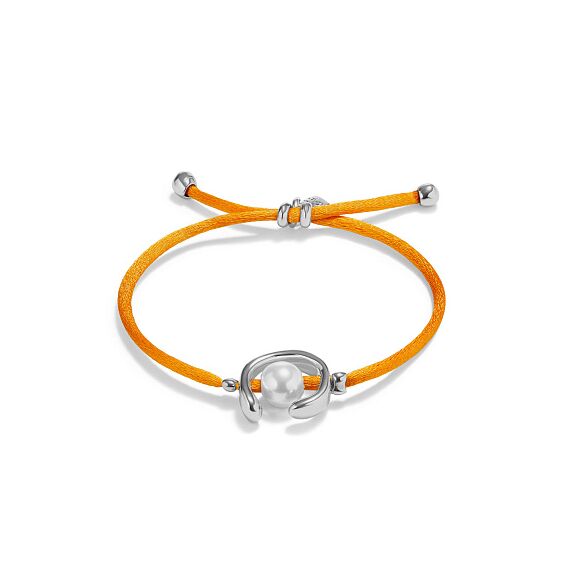 Браслет женский с жемчугом Оранжевый UNOde50 Ser Diferente
