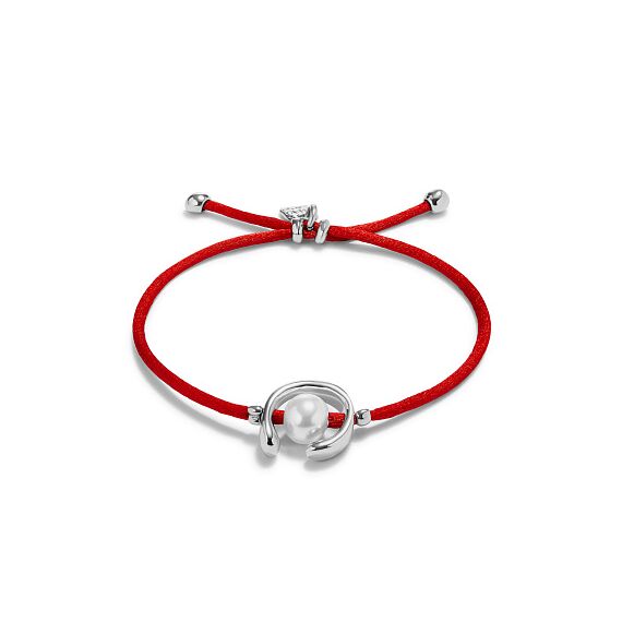 Браслет женский с жемчугом Красный UNOde50 Ser Diferente